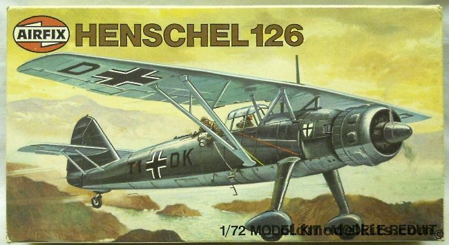 Airfix 1/72 Henschel HS-126A-1 or B-1 - 2.(H)/10 'Tannenbert' Norway April 1940 or 2.(H)/41 Eastern Front 1942, 903028 plastic model kit